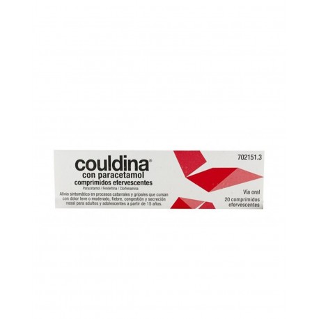 COULDINA Au Paracétamol 20 Comprimés Effervescents COULDINA Au Paracétamol 20 Comprimés Effervescents