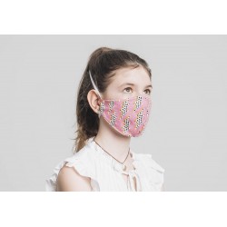 Máscara Infantil R40 MEMPHIS Reutilizável e Lavável 100% Algodão Orgânico 7-12 anos