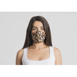 R40 LEOPARD Washable Mask 100% Organic Cotton 13-17 years