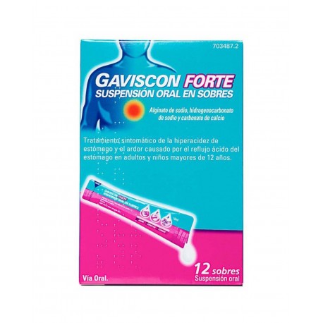 GAVISCON Forte Suspensão Oral 12 Sachês 10ML