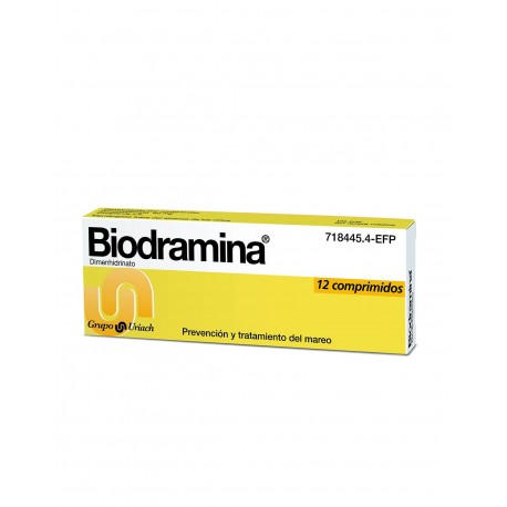BIODRAMINE 50 MG 12 Tabletten BIODRAMINE 50 MG 12 Tabletten