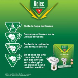 RELEC Substituição Diurna e Noturna para Difusor Elétrico Anti-Mosquito 35ml