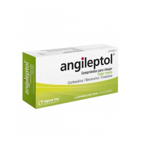 ANGILEPTOL Mint 30 comprimidos para chupar