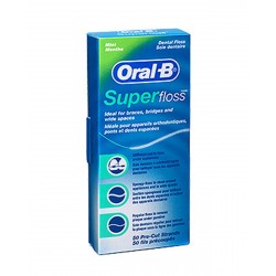 ORAL-B Superfloss Dental Floss Without Wax 50 Threads