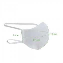 Masque Enfant Réutilisable et Lavable 100% Coton Bio 13-17 ans R40