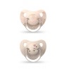 Ciuccio SUAVINEX Tettarella anatomica in silicone 0-6 Mesi x2 (Beige)