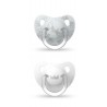 Ciuccio SUAVINEX Tettarella anatomica in silicone 0-6 Mesi x2 (Bianco)