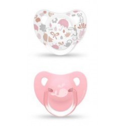 SUAVINEX SX Pro Pacifier Physiological Silicone Teat 18+ Months 2 Units  (Pink Rabbit)