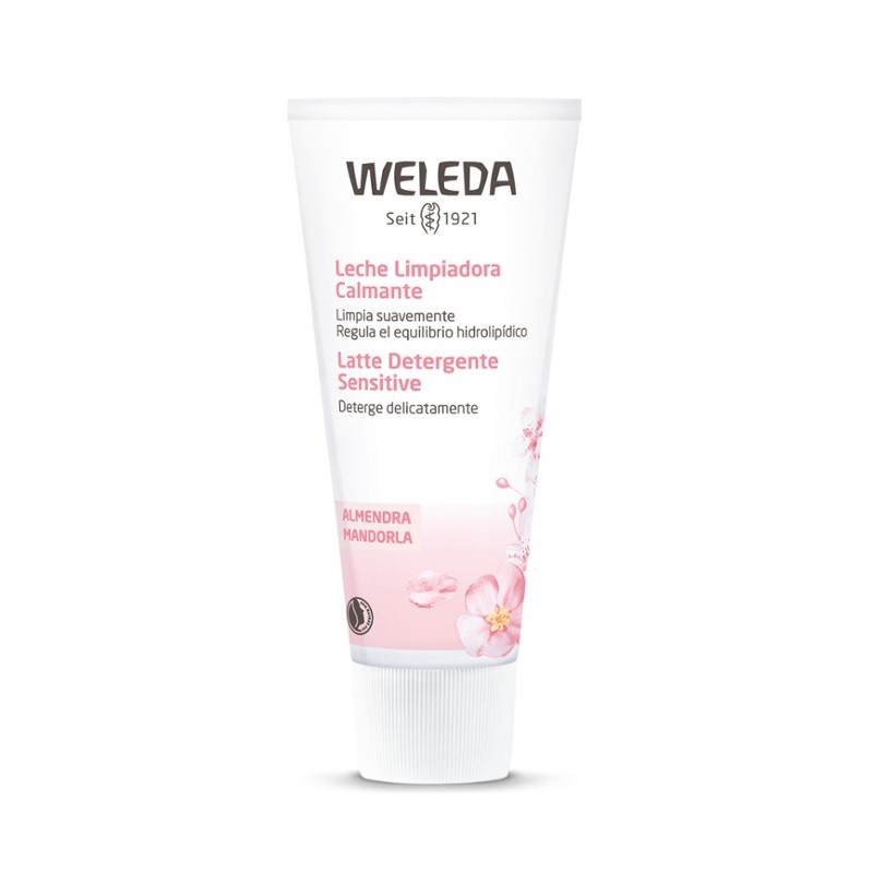Leite de limpeza calmante de amêndoa WELEDA 75ml