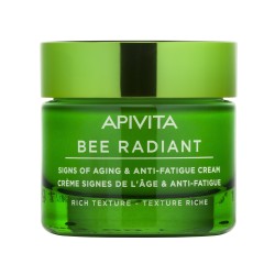 APIVITA Bee Radiant Gel-Creme, Alterserscheinungen und Anti-Müdigkeit, reichhaltige Textur, 50 ml