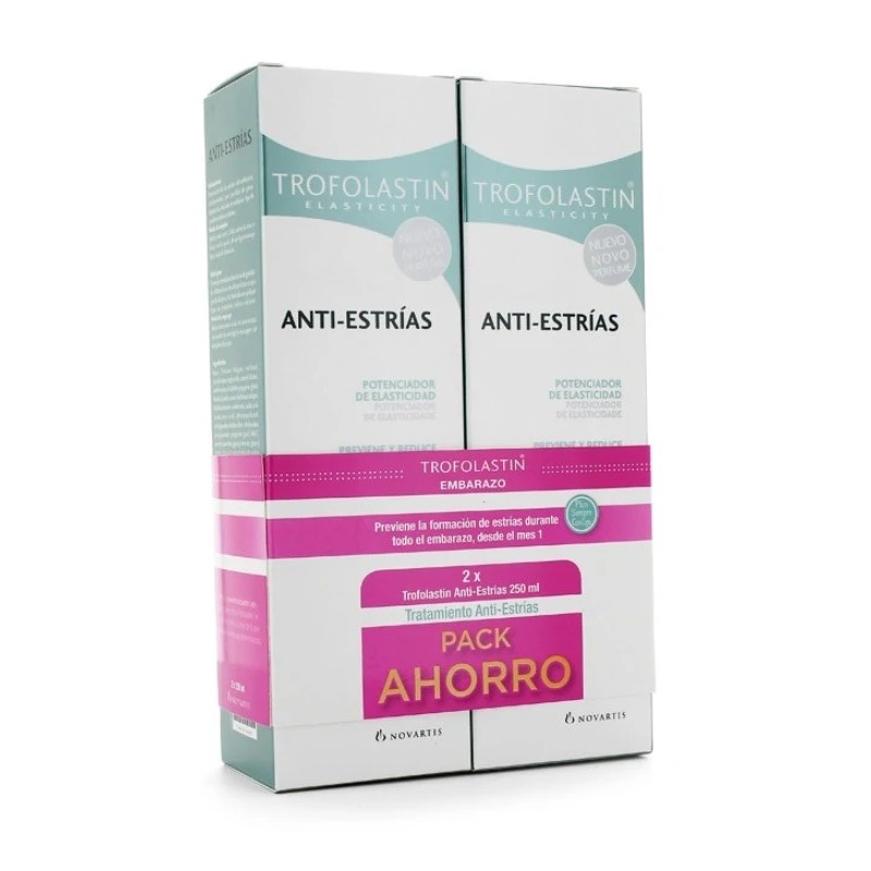 Trofolastin Antiestrías 2 x 250 ml  Anti estrias, Aumento de peso, Primer  mes de embarazo