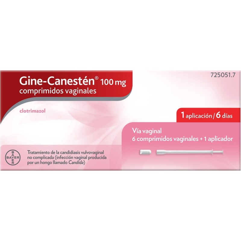 Buy Gine Canestén 100mg 6 Vaginal Tablets Online 8738