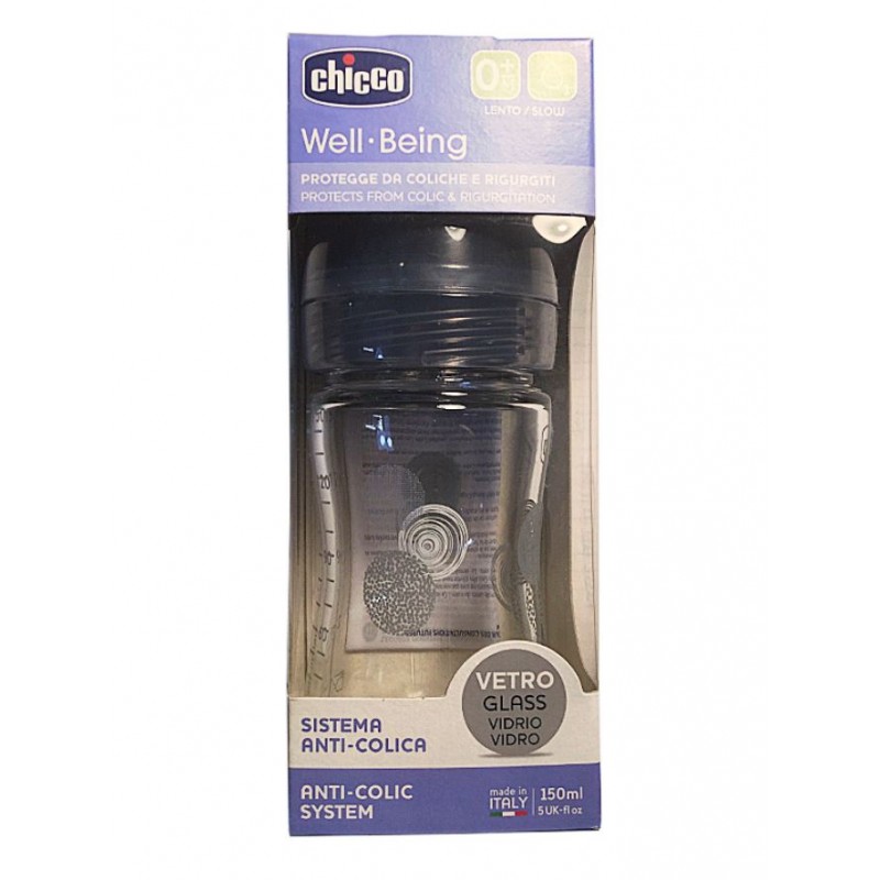 CHICCO Well-Being Babyflasche aus Glas und Silikon 150ml Neutral kaufen CHICCO Well-Being Babyflasche aus Glas und Silikon 150ml Neutral kaufen
