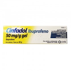 CINFADOL Ibuprofeno 50mg/g Gel Tópico para Uso Cutâneo 50gr