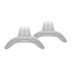 DR. Protetores de mamilo de silicone BROWN'S com caixa de esterilização tamanho 2 (2 unidades)