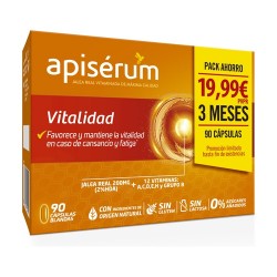 APISÉRUM Pack Économies Vitalité 90 Gélules Molles