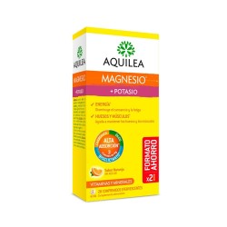 AQUILEA Magnésium + Potassium Saveur Orange 28 Comprimés Effervescents