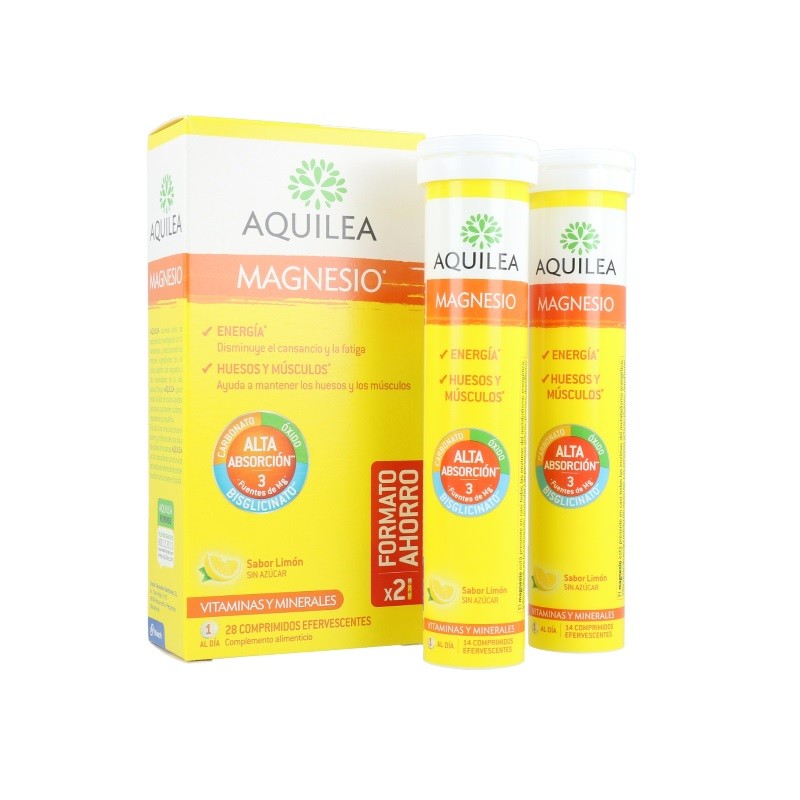 AQUILEA Magnésium Saveur Citron 28 Comprimés Effervescents AQUILEA Magnésium Saveur Citron 28 Comprimés Effervescents