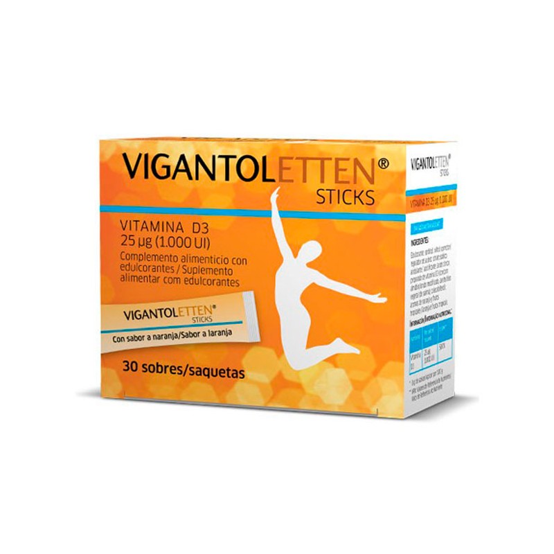VIGANTOLETTEN Vitamina D3 Sticks 30 Unidades