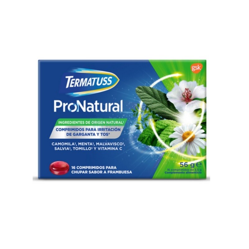 TERMATUSS ProNatural Halsreizung und Husten 16 Lutschtabletten TERMATUSS ProNatural Halsreizung und Husten 16 Lutschtabletten