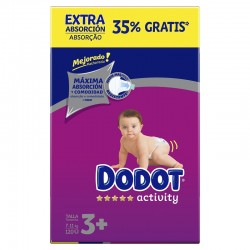 Fraldas de atividades DODOT caixa extra tamanho 3 (120 unidades)