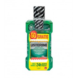 LISTERINE Mundwasser mit Minzgeschmack für Zähne und Zahnfleisch 500 ml + 250 ml GRATIS