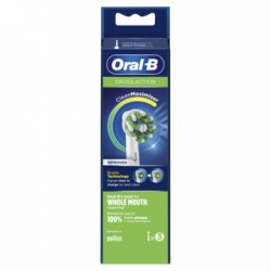ORAL-B CrossAction-Ersatz mit CleanMaximiser 3 Köpfen