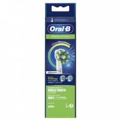 ORAL-B CrossAction Replacement with CleanMaximiser 3 Heads