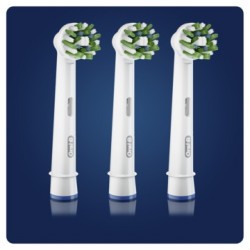 Substituição ORAL-B CrossAction com CleanMaximiser 3 cabeças