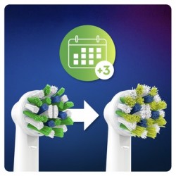 ORAL-B CrossAction-Ersatz mit CleanMaximiser 3 Köpfen