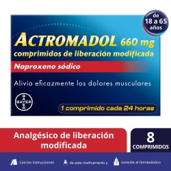 ACTROMADOL 660mg 8 Comprimidos