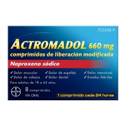 ACTROMADOL 660mg 8 Comprimés