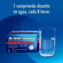 Composto ACTRON 20 comprimidos efervescentes