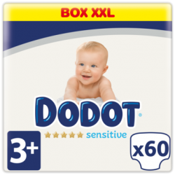 Fraldas DODOT Sensitive Extra Jumbo Tamanho 3 (60 Unidades)