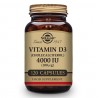 SOLGAR Vitamine D3 4000 UI 120 Gélules Végétales