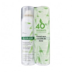 KLORANE Shampoing Sec au Lait d'Avoine DUPLO 2x150ml