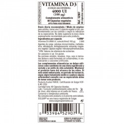 SOLGAR Vitamina D3 4000iu 60 capsule vegetali