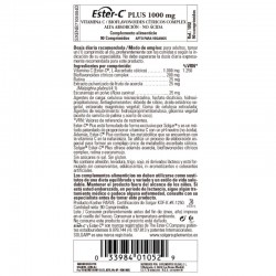 SOLGAR Ester-C Plus 1000mg Vitamine C 90 Comprimés