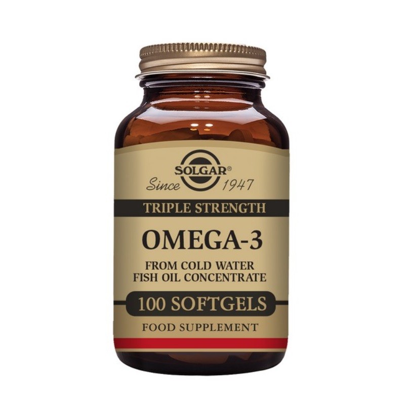 SOLGAR Omega-3 Triple Concentración 100 Cápsulas Blandas