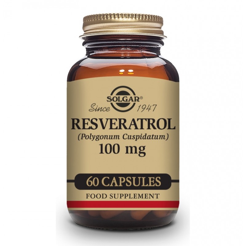 SOLGAR Resveratrol 60 Cápsulas Vegetales
