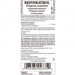 SOLGAR Resveratrol 60 Cápsulas Vegetais