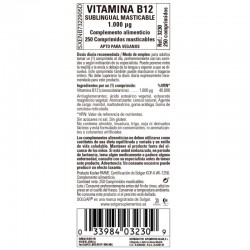 SOLGAR Vitamin B12 (1000μg) 250 Kautabletten
