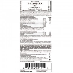 SOLGAR Vitamin B-Komplex "50" Hochwirksam 100 Pflanzliche Kapseln