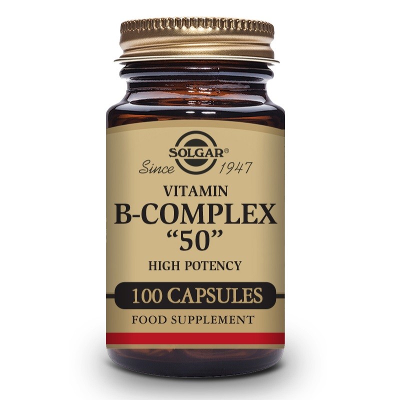 SOLGAR Vitamina B-Complex "50" Alta Potencia 100 Cápsulas Vegetales