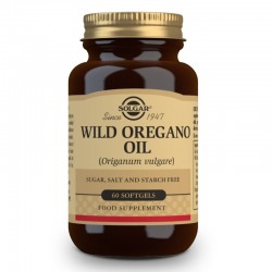 SOLGAR Aceite de Orégano Silvestre (Origanum Vulgare) 60 Cápsulas Blandas