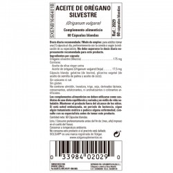 SOLGAR Aceite de Orégano Silvestre (Origanum Vulgare) 60 Cápsulas Blandas