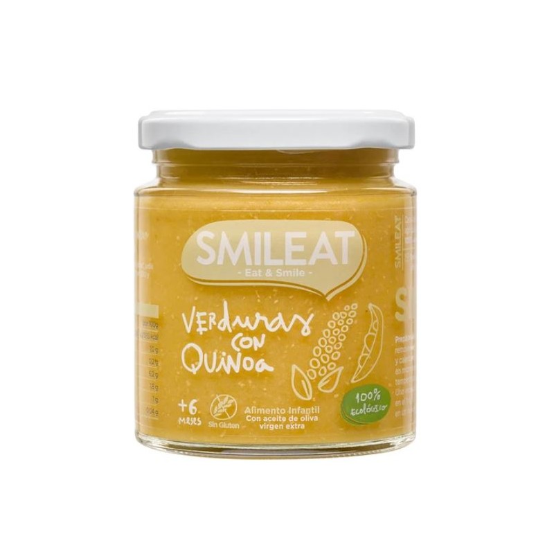 SMILEAT Pot de Légumes Bio au Quinoa 230g