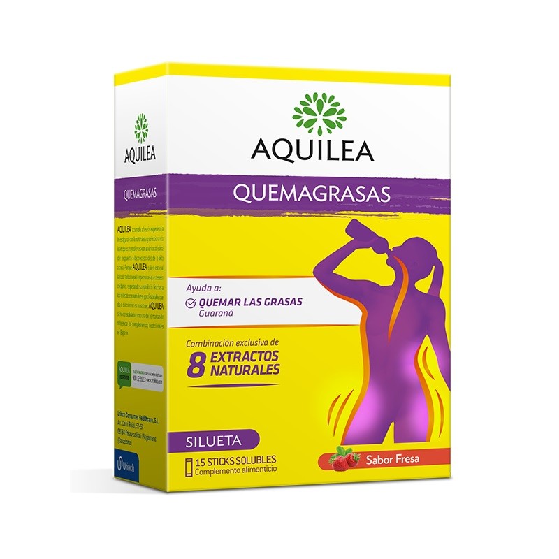 AQUILEA Fat Burner 15 Sticks Solúveis Sabor Morango