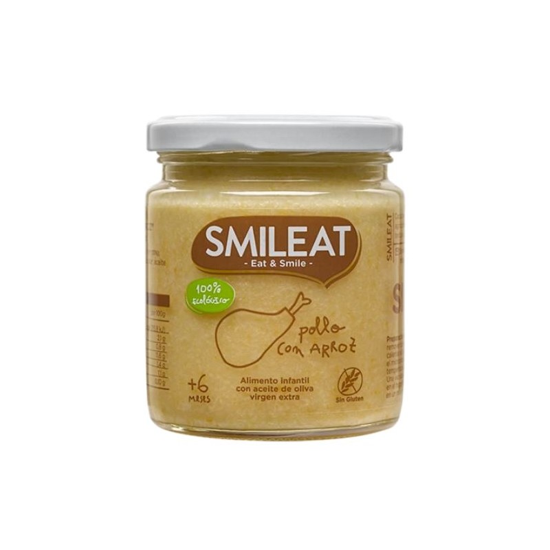 SMILEAT Frango Orgânico com Arroz Jar 230g