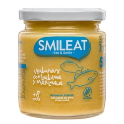 SMILEAT Bio-Gemüseglas mit Wolfsbarsch und Seehecht 230g